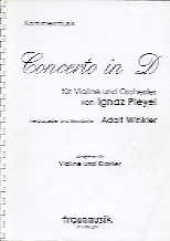 Concerto in C-Dur für Violine und Orchester / Ignaz Pleyel