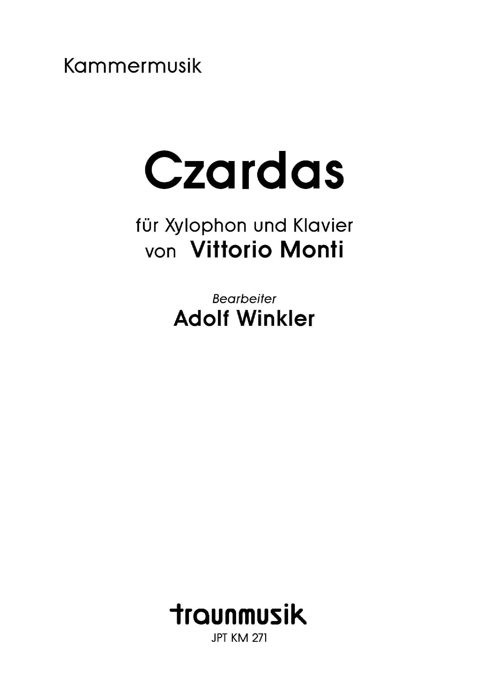 Czardas / Vittorio Monti