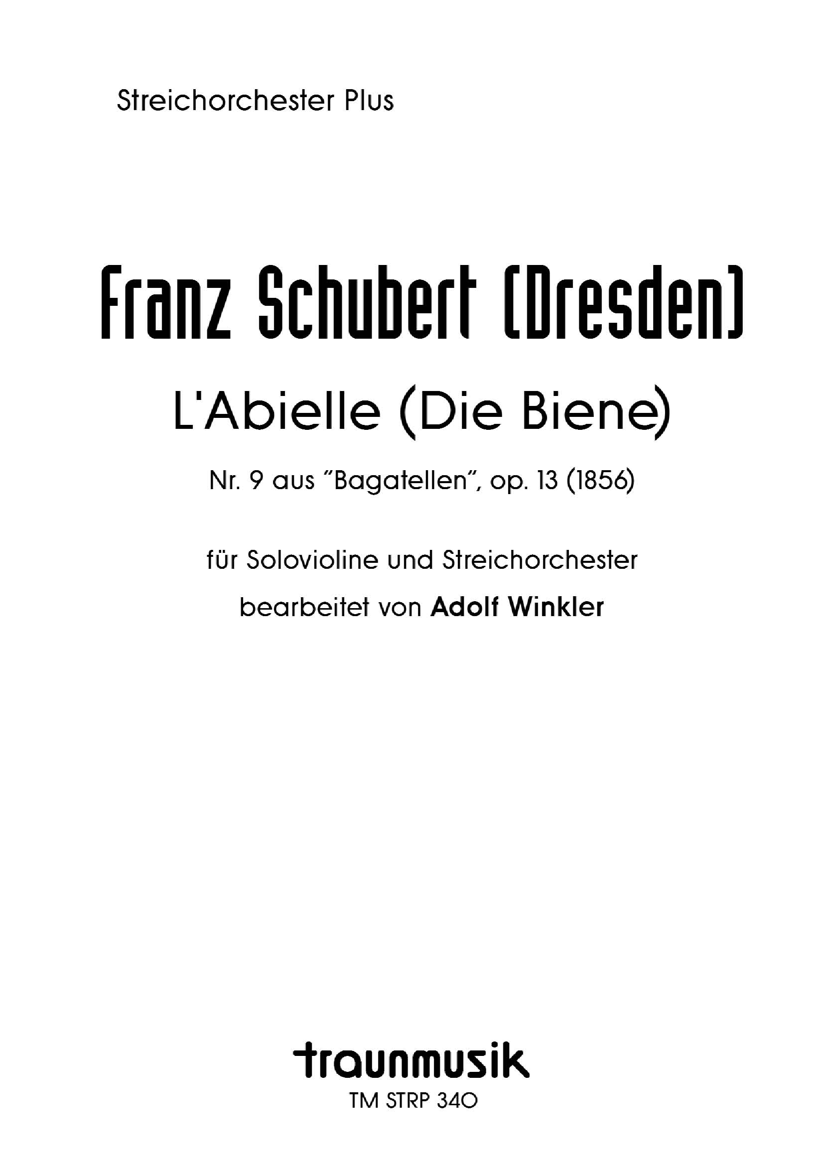 L'Abielle (Die Biene) / F. Schubert (Dresden)
