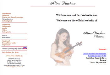 Geigenvirtuosin Alina Pinchas