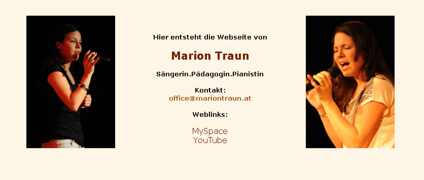 Webseite Marion Traun