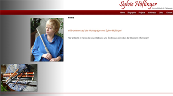 Webseite Sylvie Höflinger