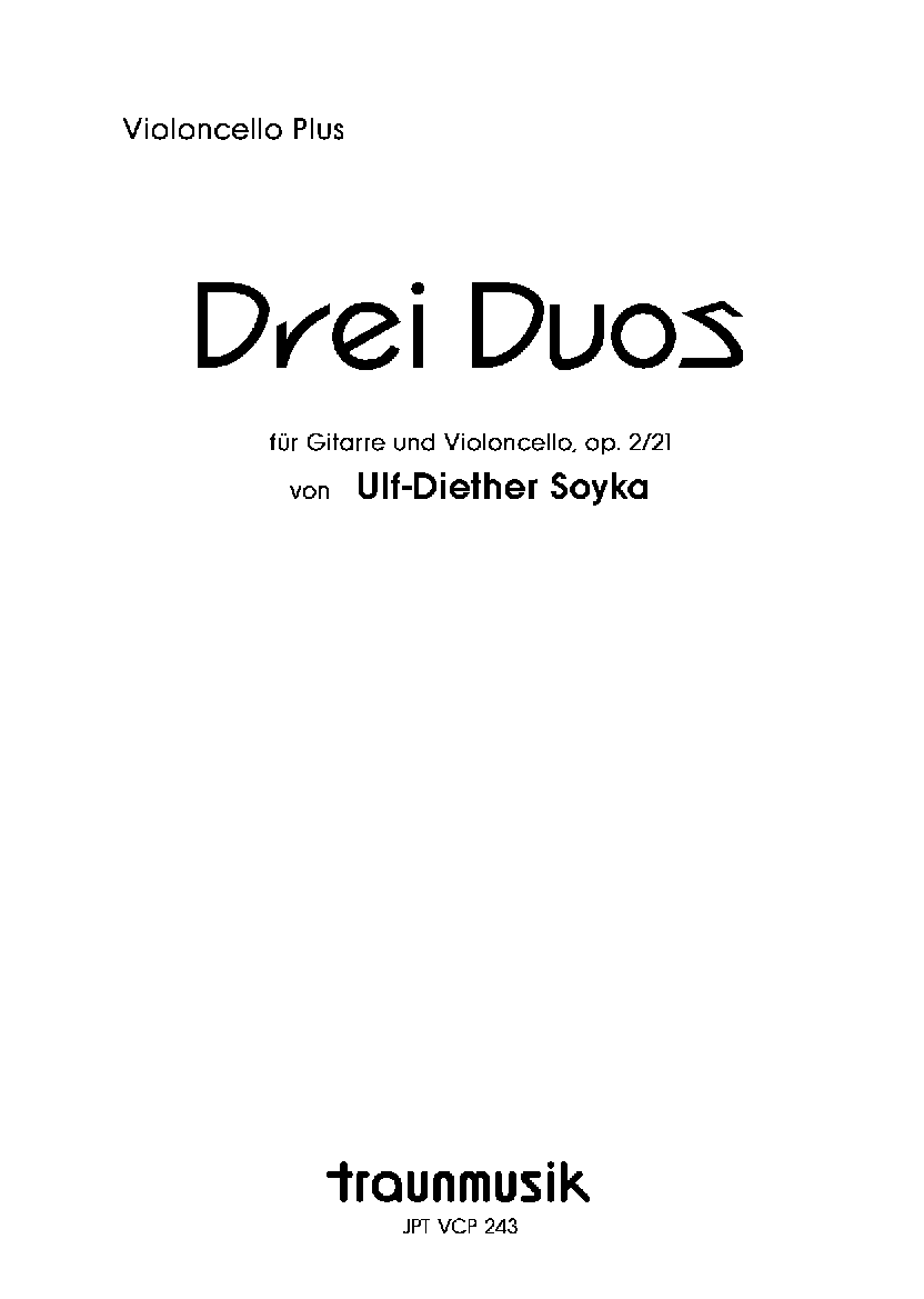 Drei Duos / UD. Soyka